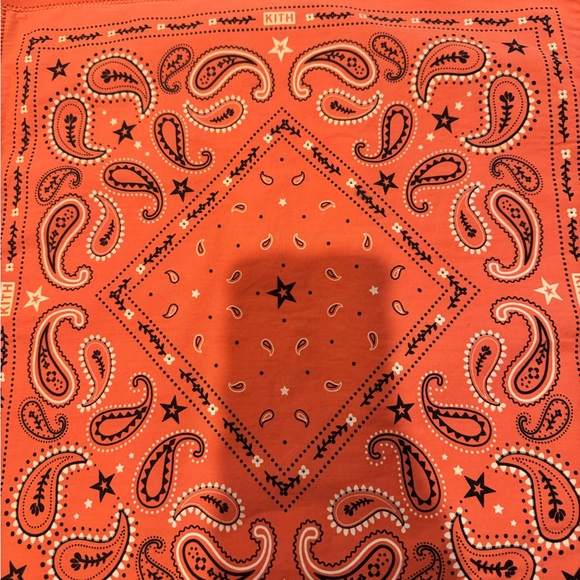 Kith Orange Bandana Crewneck Sweater men’s Xl - Picture 6 of 10